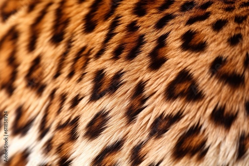  a close up picture of a pattern of fur on a cat's fur textured with a black and brown pattern on the top of the fur.  generative ai