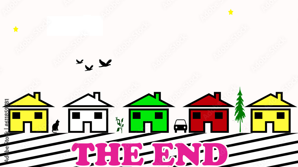 illustration of a house with the end