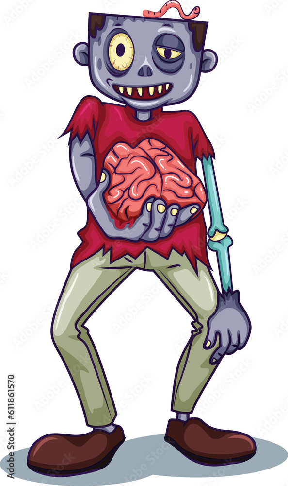 Zombie kids including different heads and horror flesh Zombie kids including different heads and horror flesh