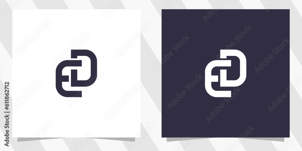 letter ed de logo design letter ed de logo design