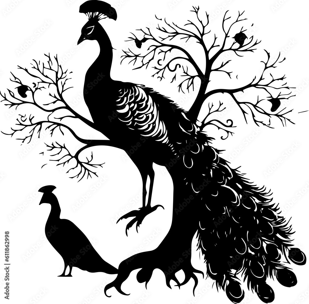 Fototapeta premium Peacock bird animal images