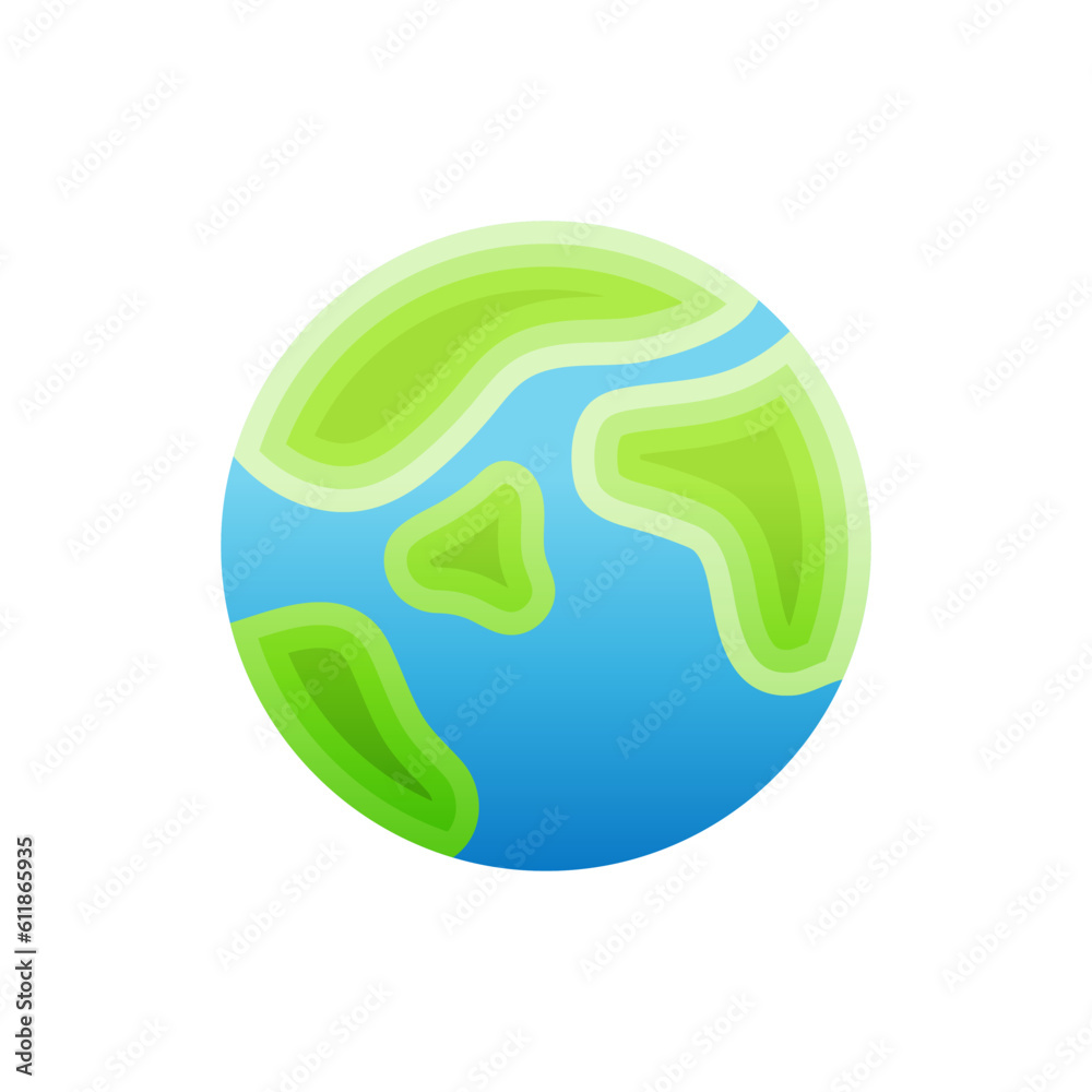 Vector element of Earth, Save the World concept. Vector element of Earth, Save the World concept.