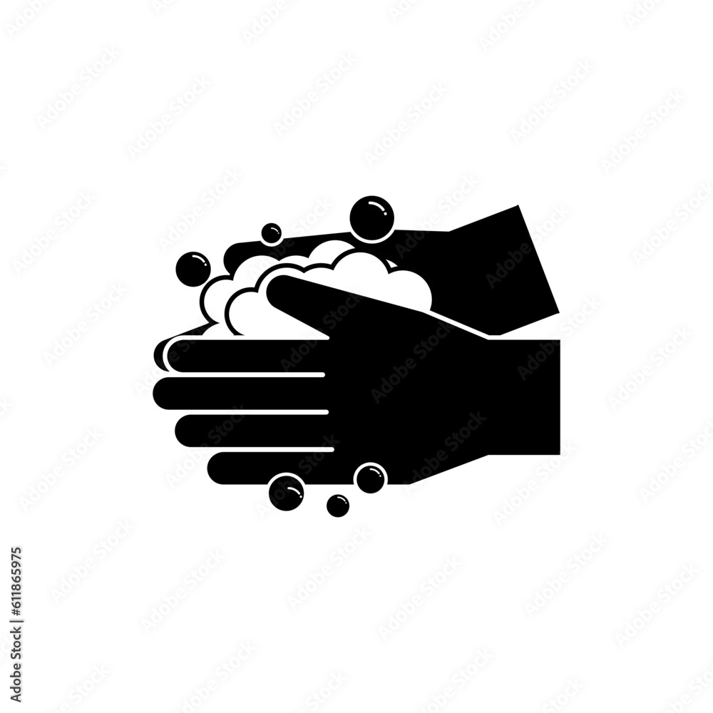 Vector element of Hand washing. Vector element of Hand washing.