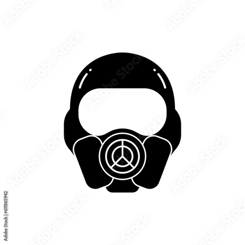 Vector element of a gas mask, Icon.