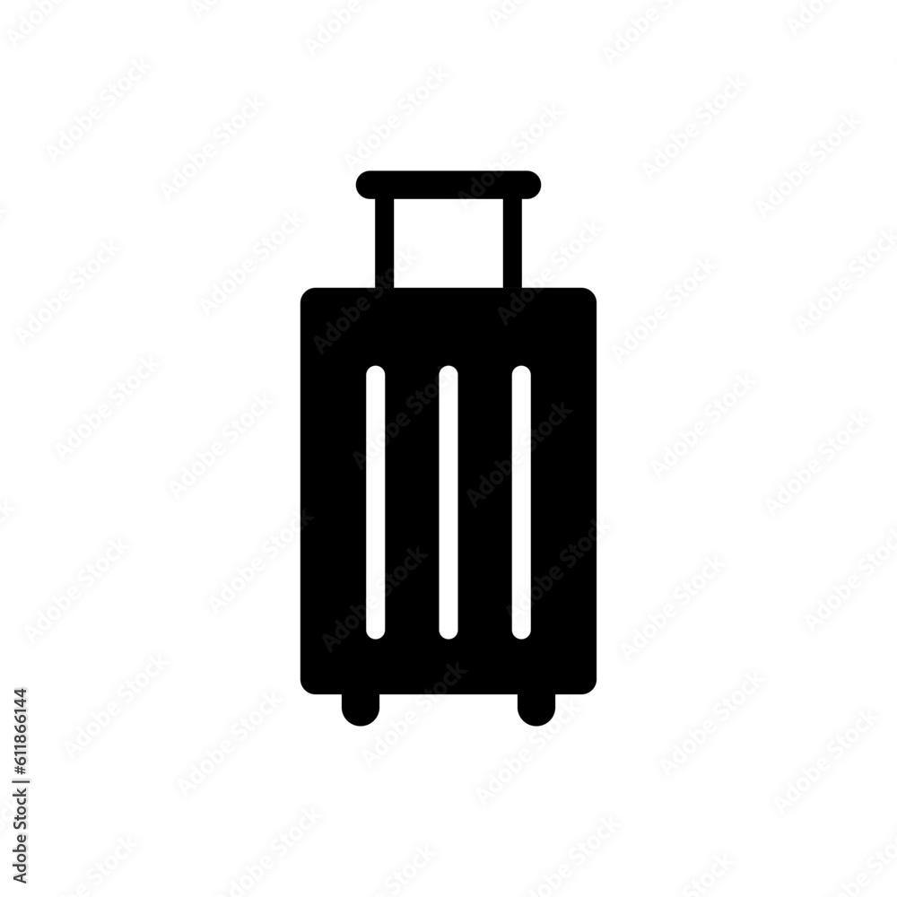 Vector element of Luggage, Glyph icon. Vector element of Luggage, Glyph icon.