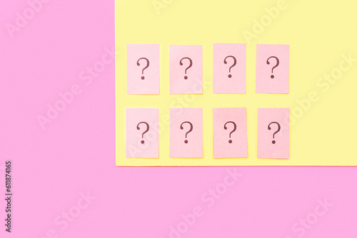 Papers with question marks ...