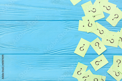 Papers with question marks ...