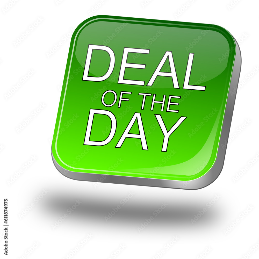 Deal of the Day Button - 3D illustration Deal of the Day Button - 3D illustration