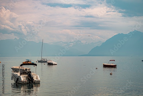 boats on the big lake