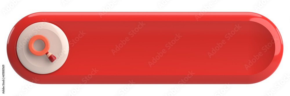 Search field. Search bar. 3D illustration. Search field. Search bar. 3D illustration.