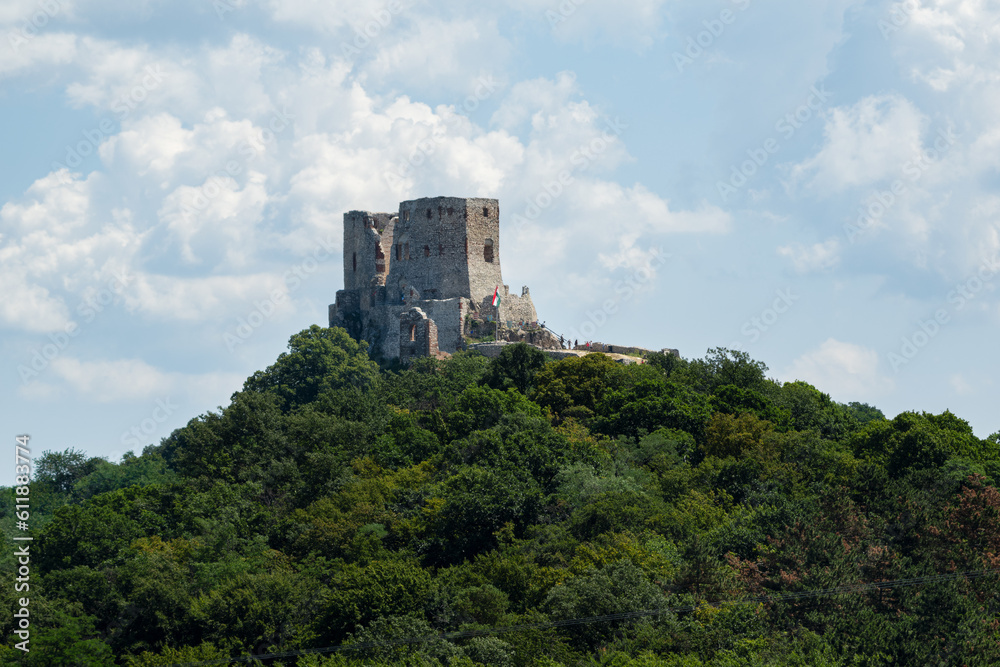 Castle of Csesznek in Hungary