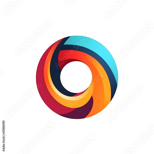 Free Download Elegant swirl abstract logo, ai generated - GFXLoad