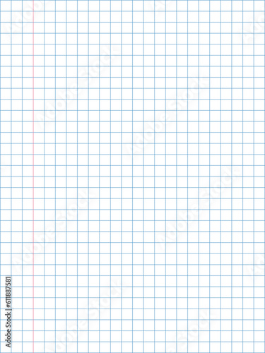 Notebook paper background. Squared paper sheet background © natrot