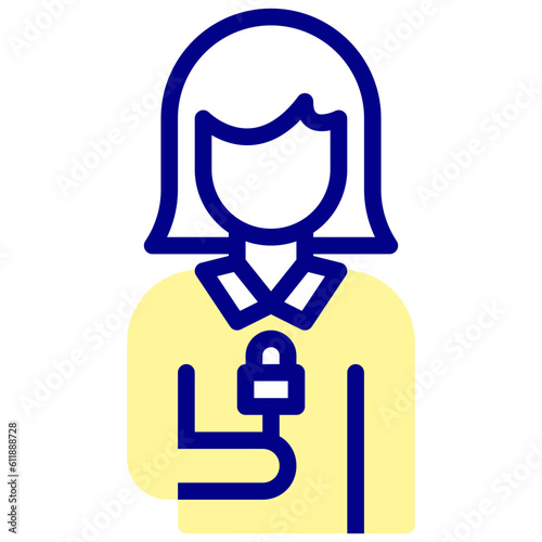 news reporter avatar vetcor icon