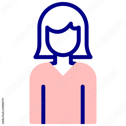 woman avatar vetcor icon