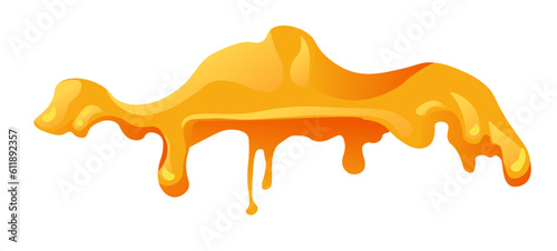 Honey sweet nectar or syrup with sticky texture