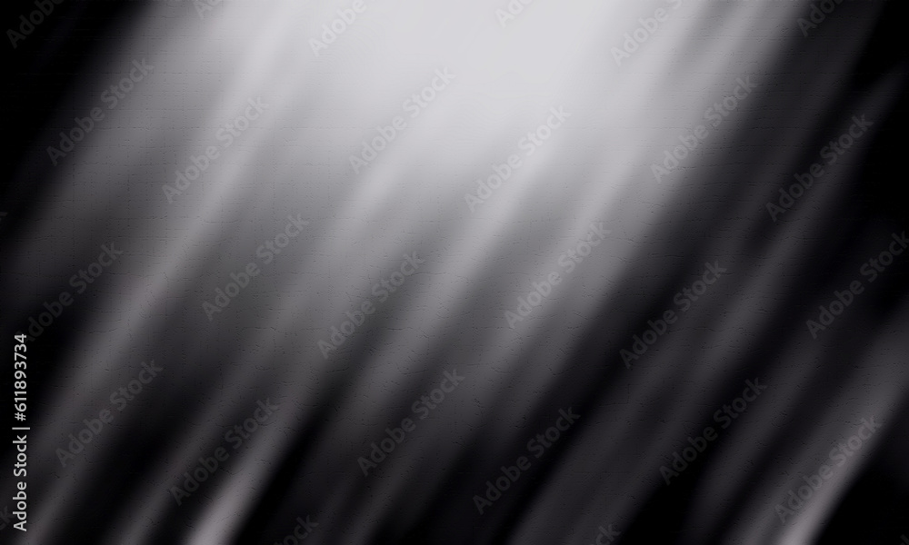 Abstract black fabric-like background illustration with moving light.
