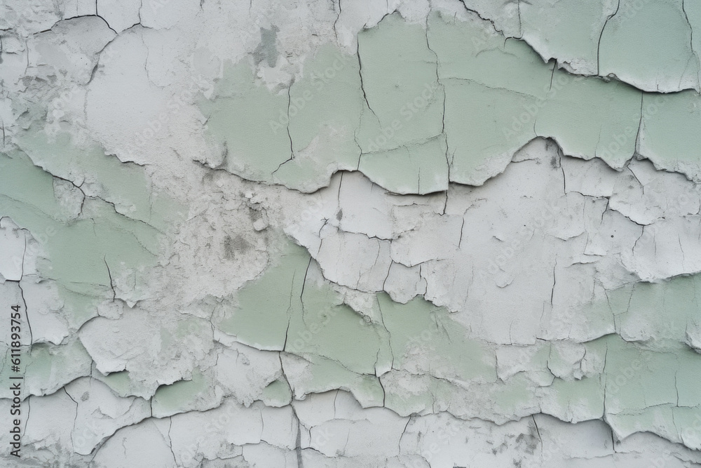 Obraz premium Vintage Grunge: Pale Gray-Green Concrete Wall Texture