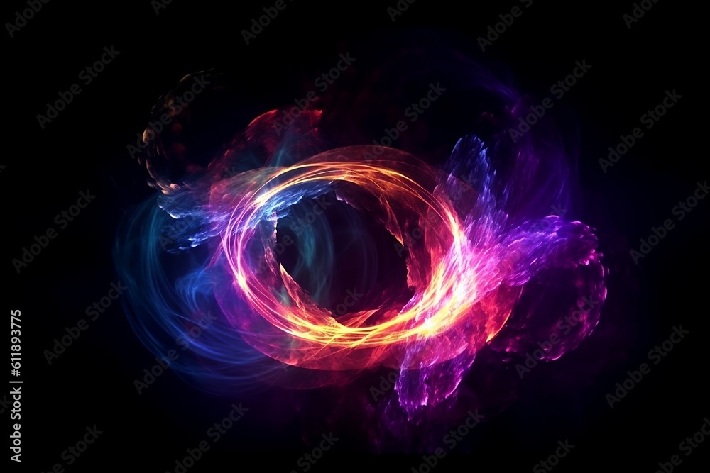 abstract background with glowing circles. abstract background with glowing circles.