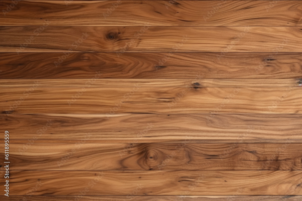 Naklejka premium Walnut Wood Wonder: Textured Background of Wooden Planks