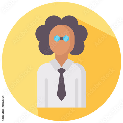 professor avatar vector icon