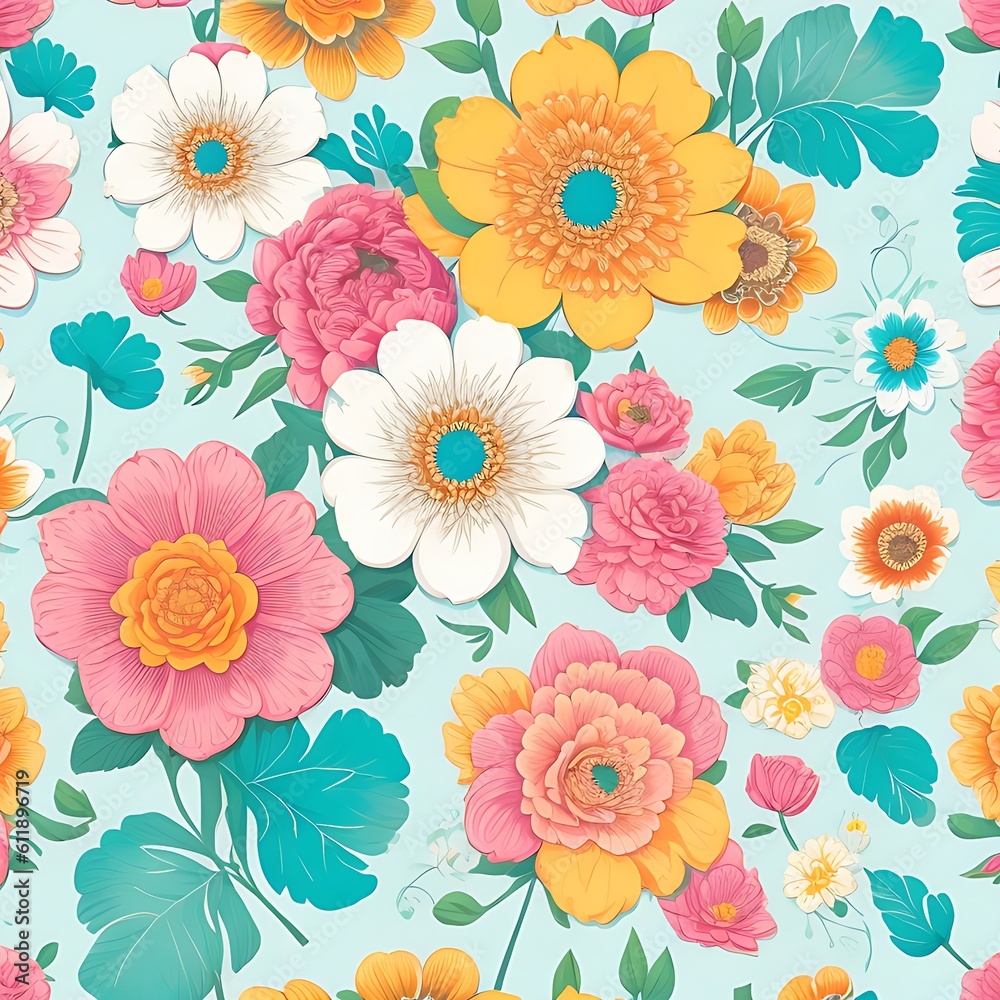 Flower Pattern Background Flower Pattern Background