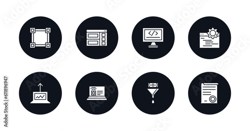 symbol for mobile filled icons set. filled icons such as , semantic elements, self-closing tag, ide, growth hacking, internet value, conversion, declarations vector.