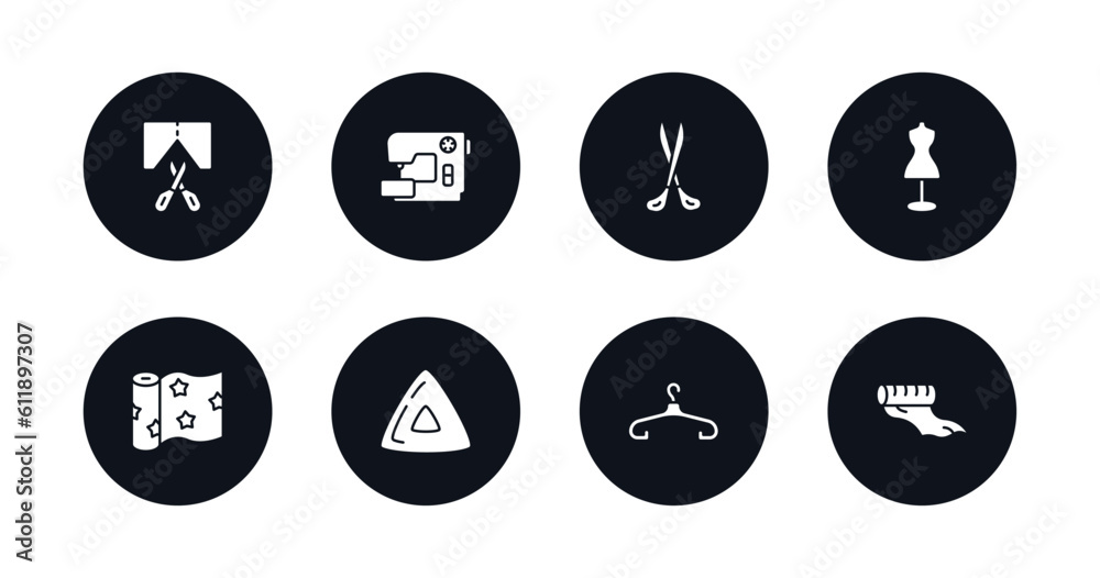symbol for mobile filled icons set. filled icons such as cutting, sewing, scissors, dummy, textile, chalk, clothes hanger, silk vector. symbol for mobile filled icons set. filled icons such as cutting, sewing, scissors, dummy, textile, chalk, clothes hanger, silk vector.