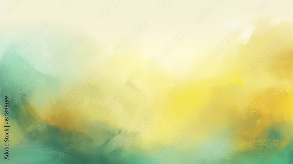 green watercolor foliage abstract background.  Generative AI. spring eco nature