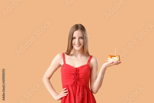 Beautiful young woman with ...