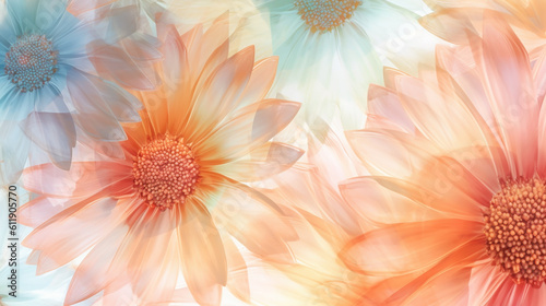 daisies background nature graphics  flower nature ornament. generative ai