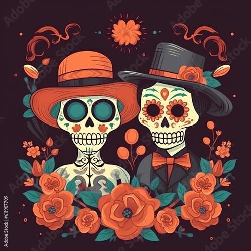 Dia de los muertos, Day of the dead, Mexican holiday, festival. photo