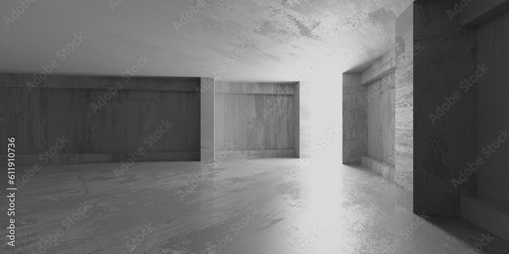 Abstract architecture interior background. Modern concrete room Abstract architecture interior background. Modern concrete room