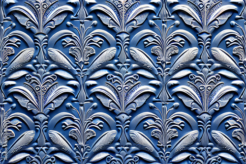 abstract decorative relief navy blue stucco wall texture HD photo