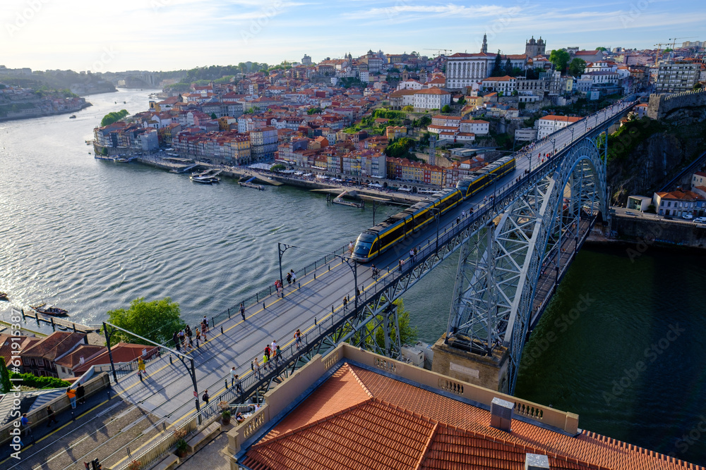 Dom Luís Bridge (Ponte Do Luís) in Porto / Vila Nova de Gaia, Portugal - 2023.