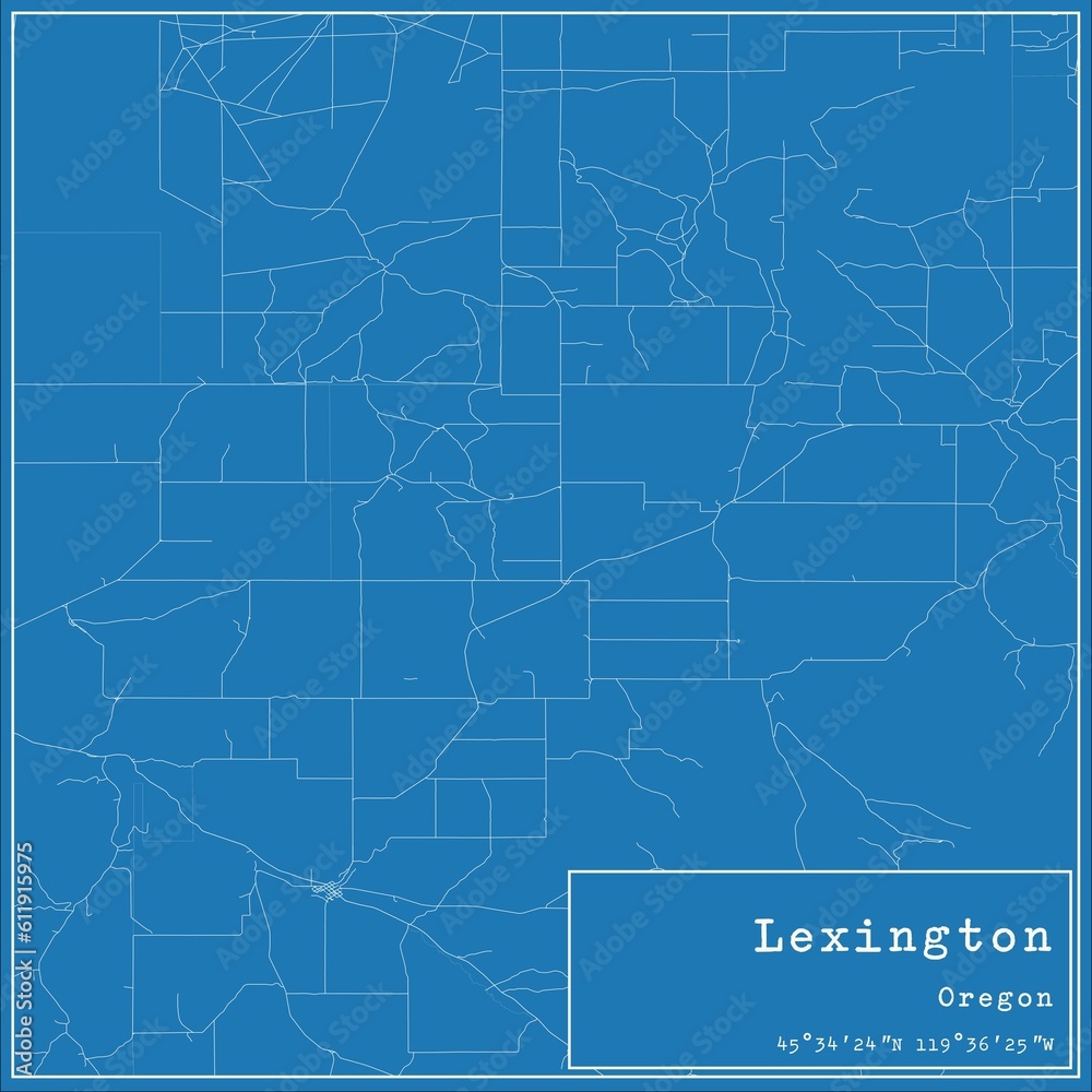 Blueprint US city map of Lexington, Oregon. Blueprint US city map of Lexington, Oregon.