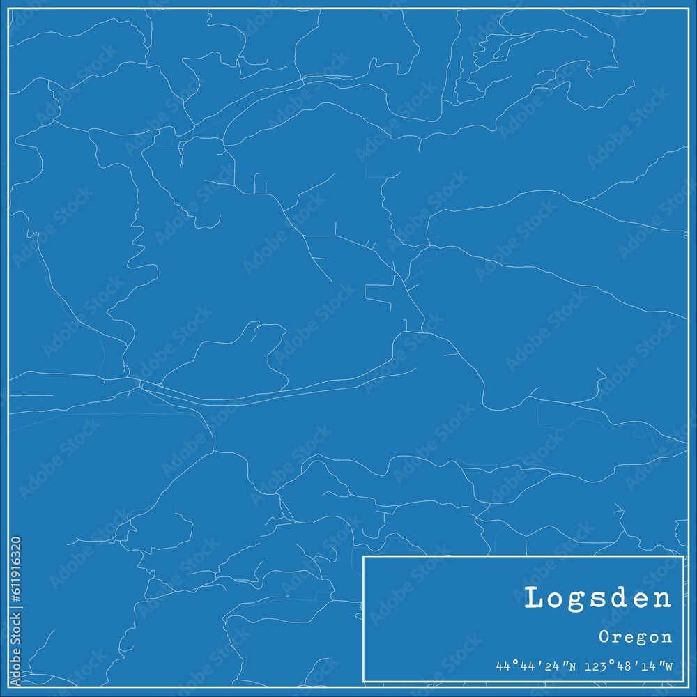 Blueprint US city map of Logsden, Oregon. Blueprint US city map of Logsden, Oregon.