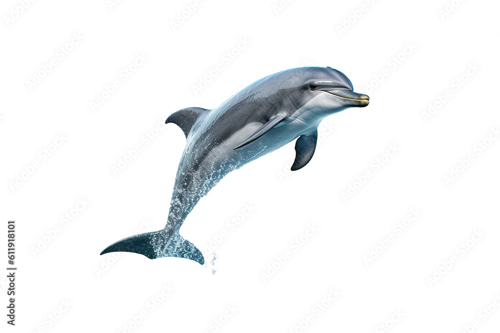 Fototapeta premium dolphin isolated white background PNG