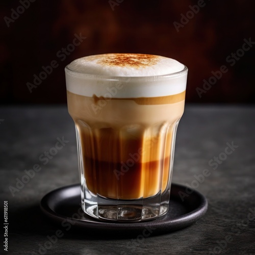 a cup of cappuccino with foam