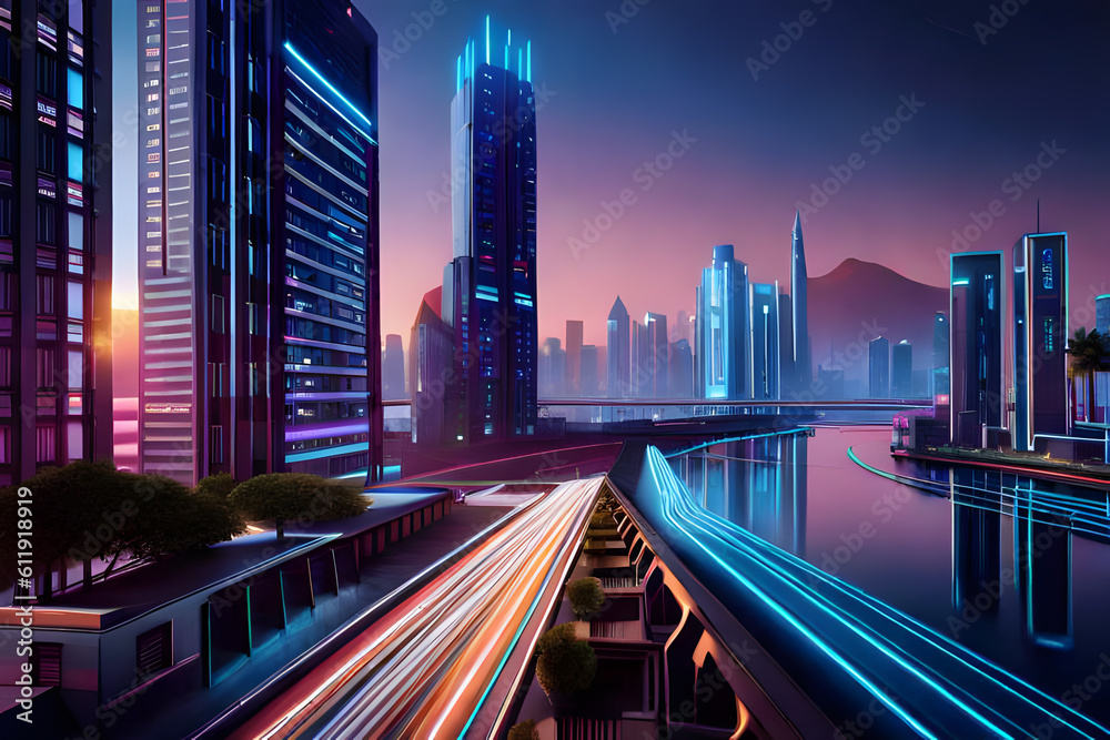 Fototapeta premium city at night