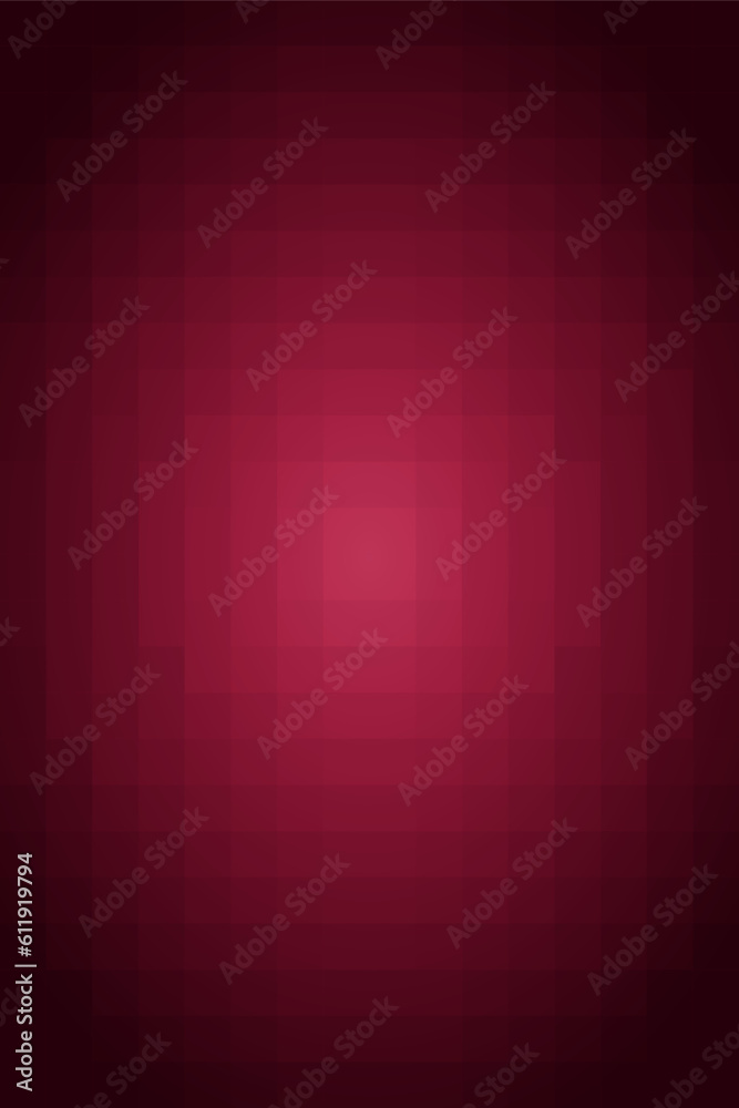 Gradient mosaic square background pattern. Trend color of the year 2023 viva magenta and black. Design texture elements for banners, covers, posters, backdrops, walls. Vector illustration. Gradient mosaic square background pattern. Trend color of the year 2023 viva magenta and black. Design texture elements for banners, covers, posters, backdrops, walls. Vector illustration.