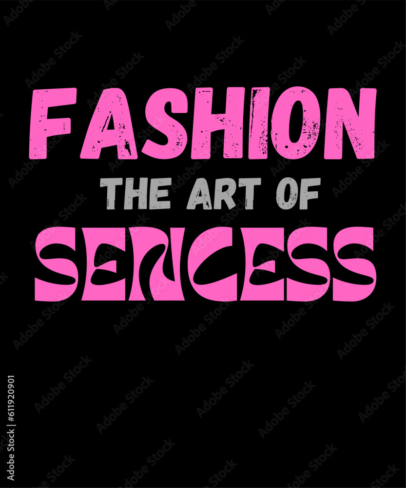 Fashion Clothing Typography T shirt Design