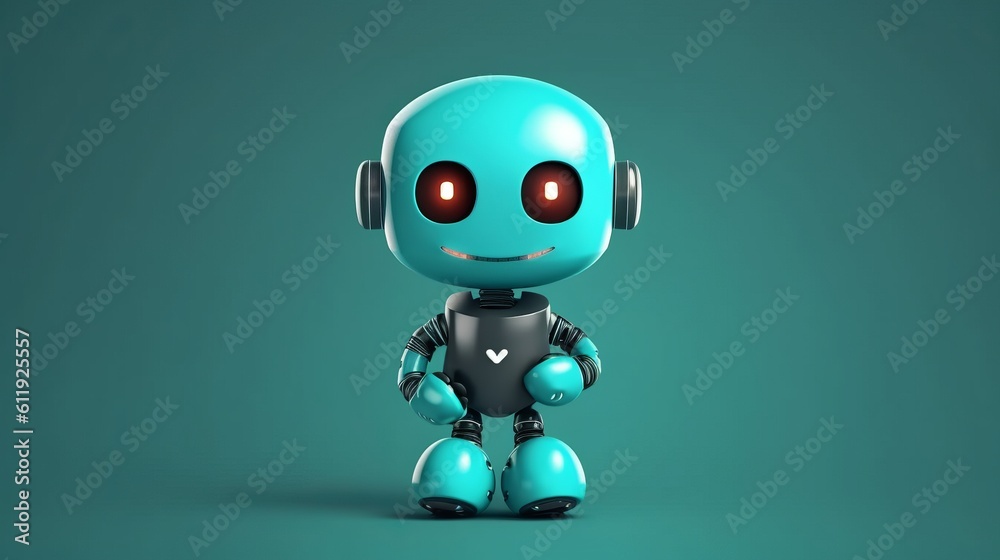 a robot with a heart confesses its love, an illustration for feelings or valentine's day. Minimalistic monochrome background. Generative AI a robot with a heart confesses its love, an illustration for feelings or valentine's day. Minimalistic monochrome background. Generative AI