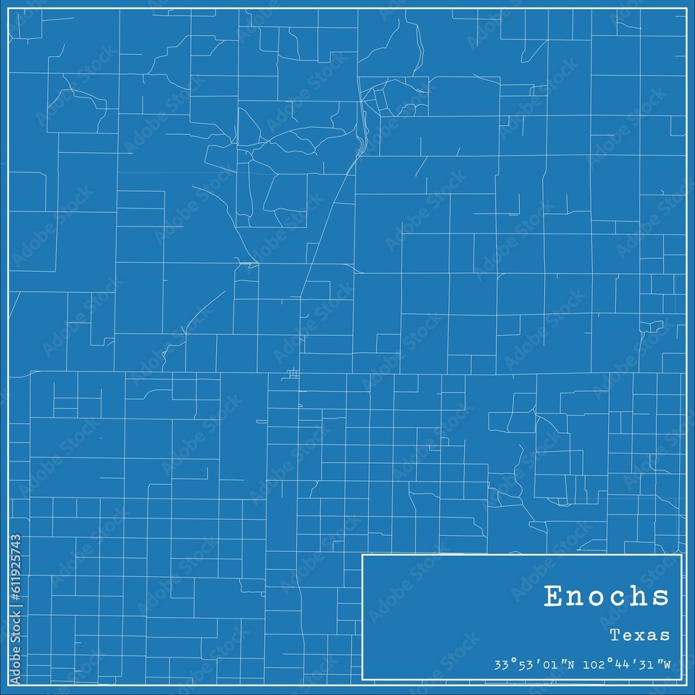 Blueprint US city map of Enochs, Texas. Blueprint US city map of Enochs, Texas.