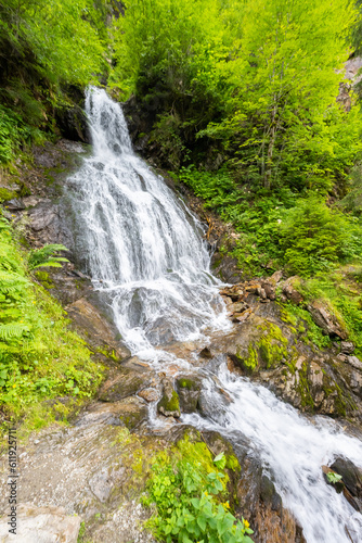 Teufelsbach Wasserfall - Waterfall - In the Silbertal Valley  State of Vorarlberg  Austrai