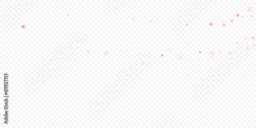 heart love vector confetti frame valentine pink