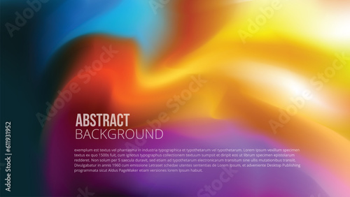 abstract backdrop with colorful wave patterns