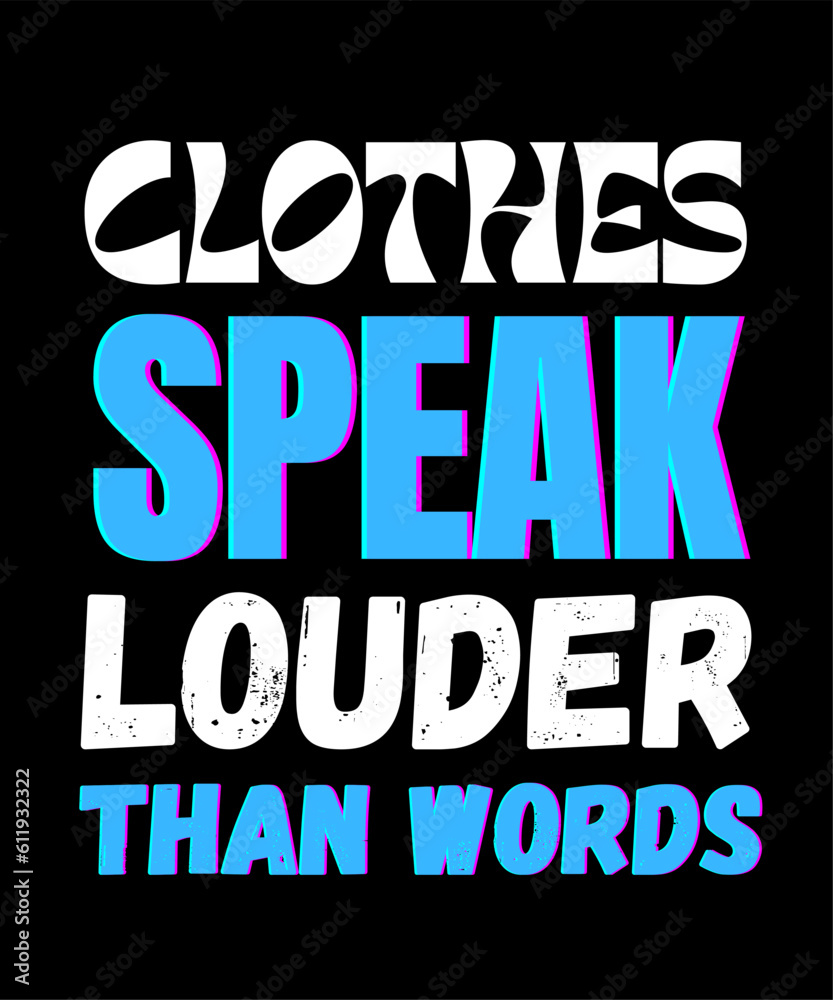Fashion Clothing Typography T shirt Design Fashion Clothing Typography T shirt Design