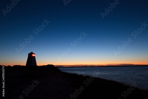 Lighthouse at blue hour