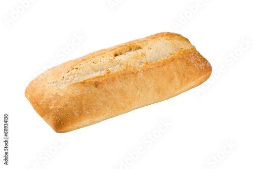 Ciabatta bread isolated on white background